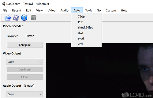 An efficient and fast video editor - Screenshot of Avidemux
