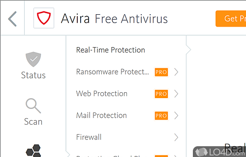 In-depth scanner configuration - Screenshot of Avira Free Security