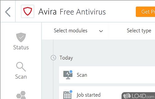 Avira Free Antivirus - Screenshot of Avira Free Security