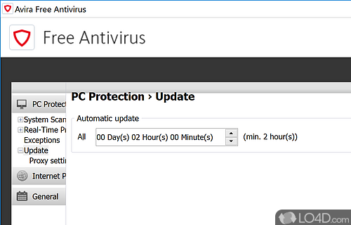 Antivirus software - Screenshot of Avira Free Security