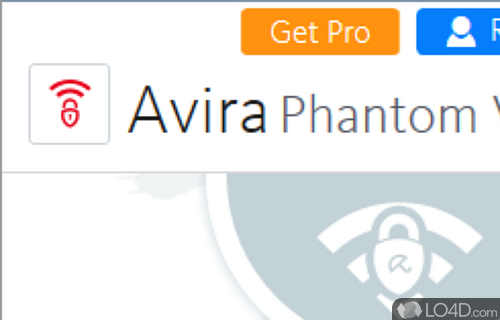 Unblock restricted services or websites and improve Internet connection's security - Screenshot of Avira Phantom VPN