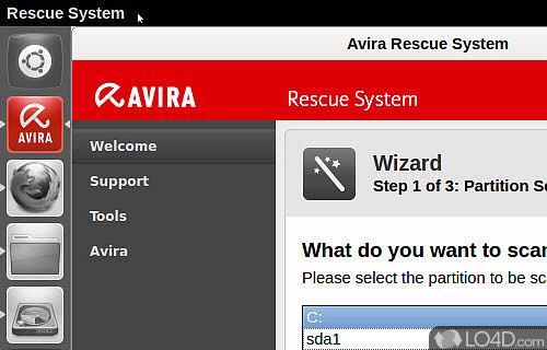 Avira Rescue System Screenshot