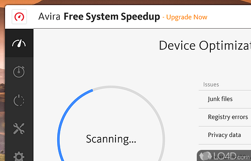 Clean and optimise the laptop - Screenshot of Avira Free System SpeedUp