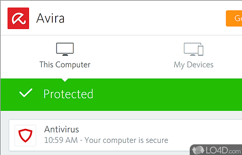 Extensive and antivirus protection for home users - Screenshot of Avira Free Security