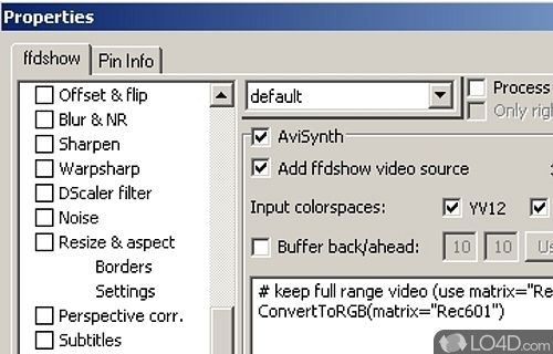 Screenshot of AviSynth - It's an instrument for video post-production that uses scripts to get the work done