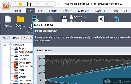 User interface - Screenshot of AVS Audio Tools