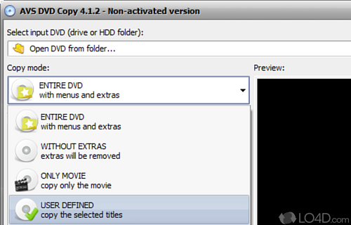 Straightforward design - Screenshot of AVS DVD Copy