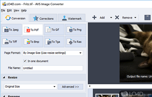 Smooth user interface with plenty of useful functions - Screenshot of AVS Image Converter