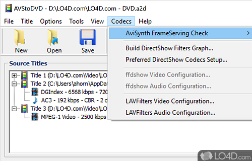 AVStoDVD screenshot