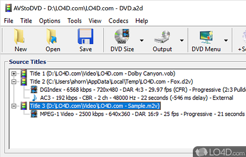 AVStoDVD Screenshot