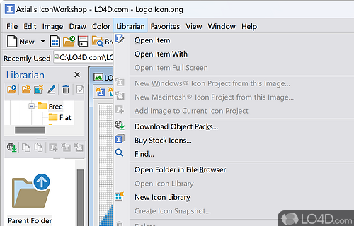 Tool designed to create, extract, convert, manage Windows icons - Screenshot of Axialis IconWorkshop