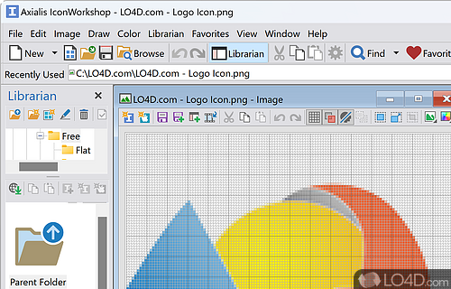 User interface - Screenshot of Axialis IconWorkshop