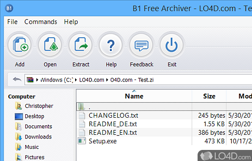 B1 Free Archiver Screenshot