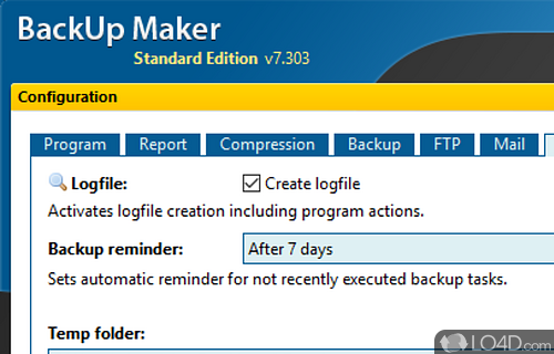 BackUp Maker Standard screenshot