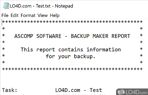 BackUp Maker Standard screenshot