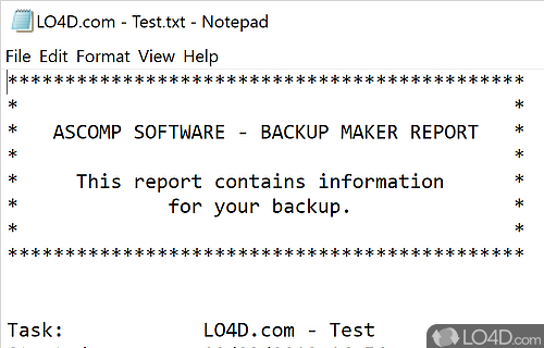 BackUp Maker Standard Screenshot