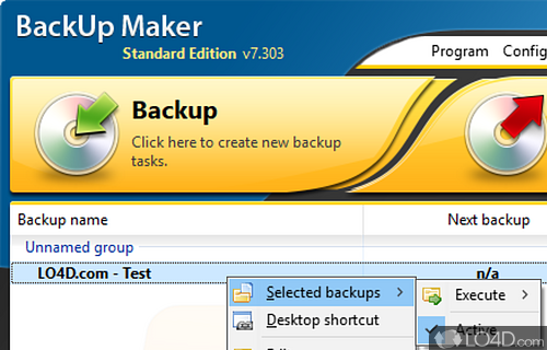 BackUp Maker Standard screenshot