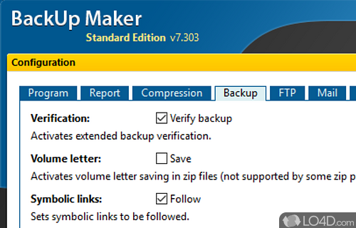 BackUp Maker Standard screenshot