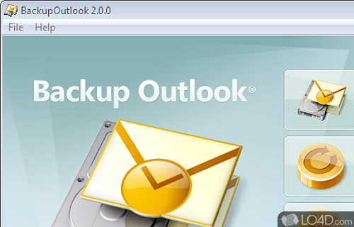 Screenshot of Backup Outlook - Straightforward GUI and features