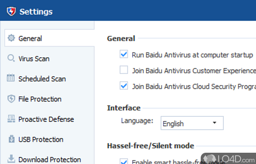 Laid out intuitively - Screenshot of Baidu Antivirus
