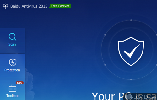 Antivirus program that provides real-time monitoring protection against malware, spyware - Screenshot of Baidu Antivirus