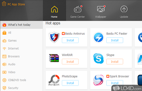 Baidu PC App Store Screenshot