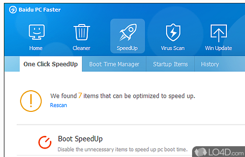 Baidu PC Faster Screenshot