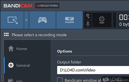 Record video when you play games - Screenshot of Bandicam