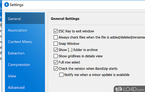 Will create or open zip, 7Z, tar, ISO - Screenshot of Bandizip