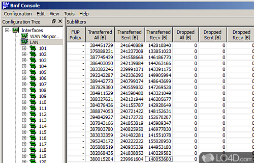 Screenshot of Bandwidth Management and Firewall - Monitor network activity, manage bandwidth usage