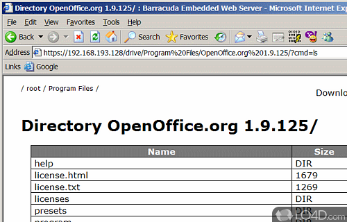 Barracuda Home Server Screenshot