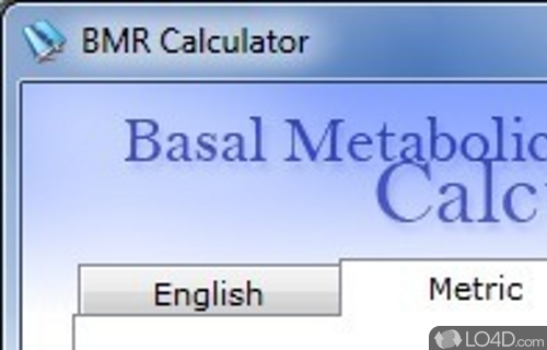 Basal Metabolic Rate Calculator