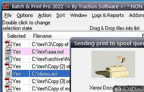 Screenshot of Batch and Print Pro - Batch printing app that creates lists of documents arranged in a user-defined sequence