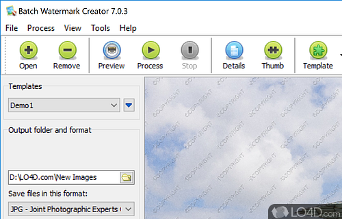 Batch Watermark Creator Screenshot