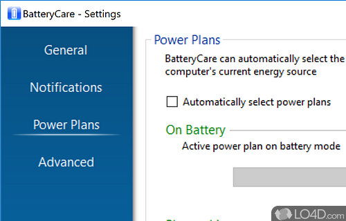 Maximized efficiency and minimum energy consumption - Screenshot of BatteryCare