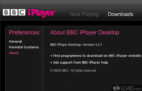 BBC iPlayer Desktop Screenshot