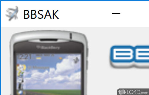 Change you OS version and remove all data with a click of the button - Screenshot of BBSAK