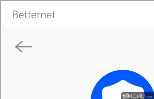 Data protection on the Internet - Screenshot of Betternet