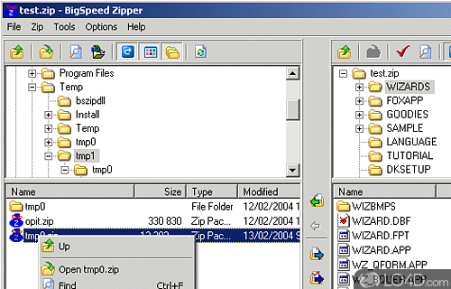 BigSpeed Zip OCX Screenshot