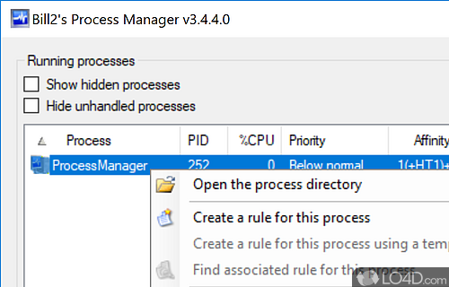 Bill2s Process Manager Screenshot