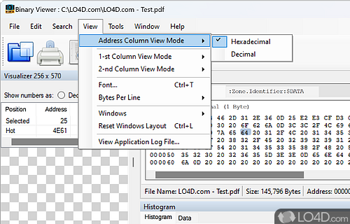 View Any File on Your Computer Irrespective of Its Format - Screenshot of Binary Viewer