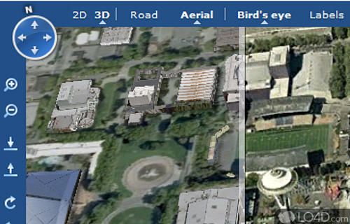 Screenshot of Bing Maps 3D - Add realistic 3D capabilities to online live maps in order to be able to easily locate