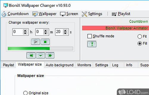 Automatic wallpaper rotation - Screenshot of BioniX Wallpaper
