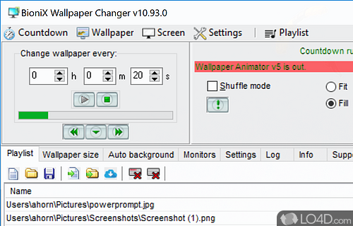 Automatically change wallpaper - Screenshot of BioniX Wallpaper