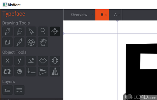 Flexible set of tools - Screenshot of BirdFont
