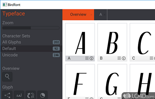 Birdfont – A free font editor for TTF, OTF and SVG fonts