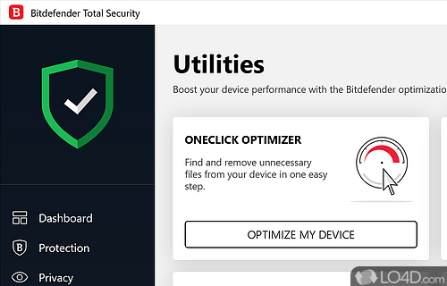 Anti-virus, personal firewall, backup solution, network management tool and more - Screenshot of Bitdefender Total Security