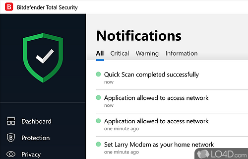 Very easy to use - Screenshot of Bitdefender Total Security