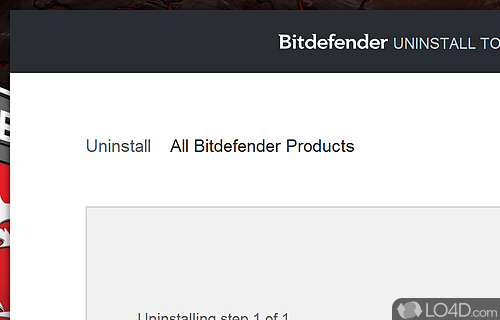 Bitdefender Uninstall Tool Screenshot