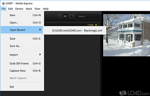 Measure the read and write performance effortlessly - Screenshot of Blackmagic Desktop Video